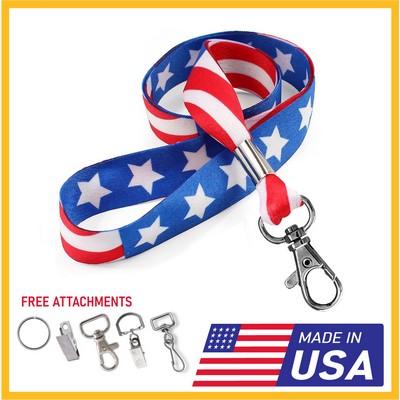 3/4" Full-Color Dye Sublimation Lanyard