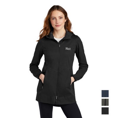 Port Authority® Women's Active Hooded Soft Shell Embroidered Jacket